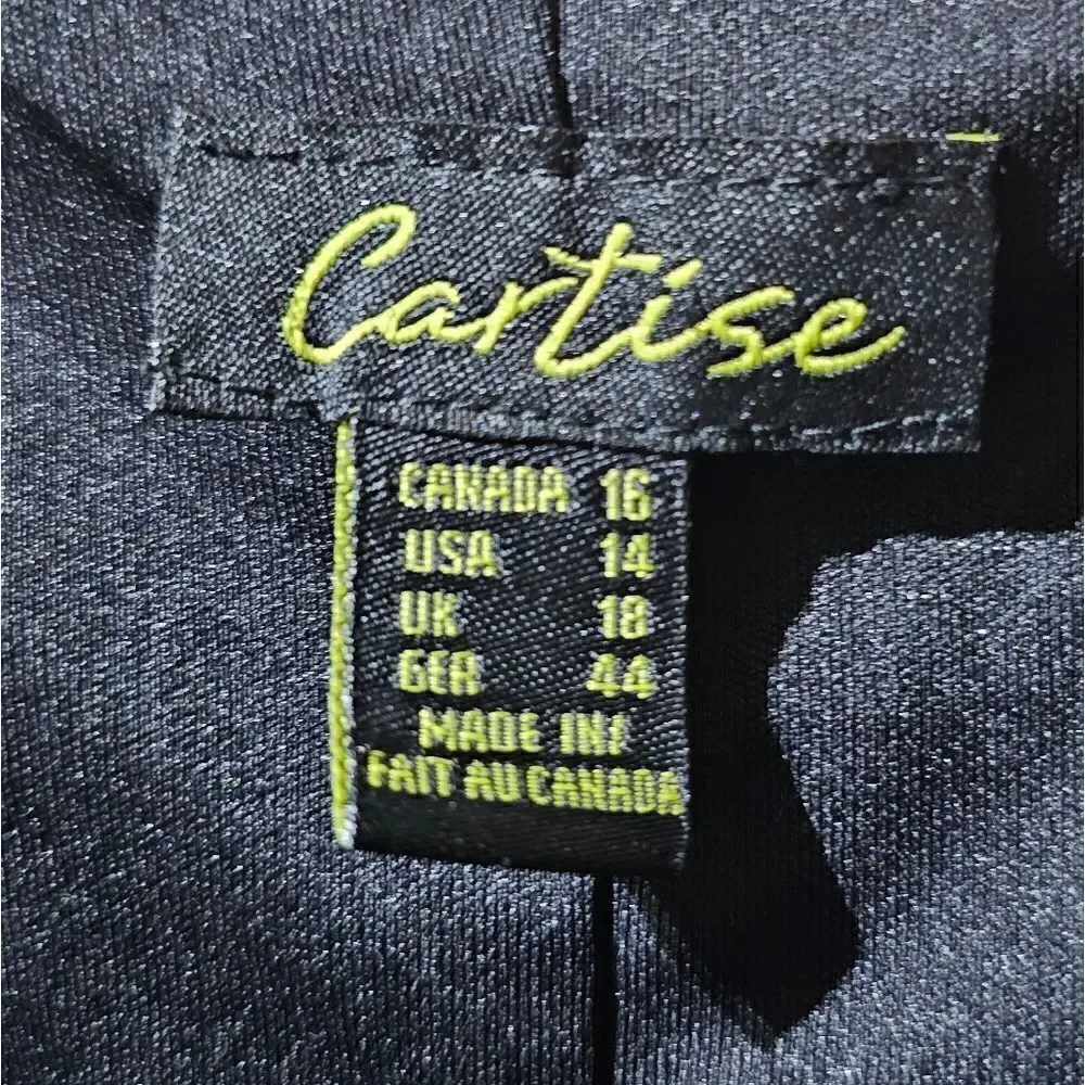 CARTISE Black Cocktail‎ Dress - Size 16 - Picture 8 of 9